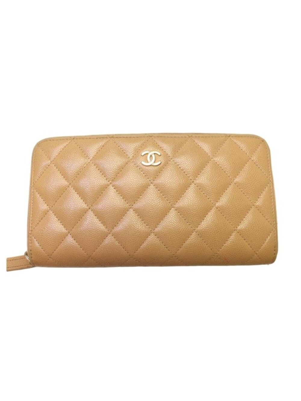 Chanel Quilted Caviar Leather Wallet
